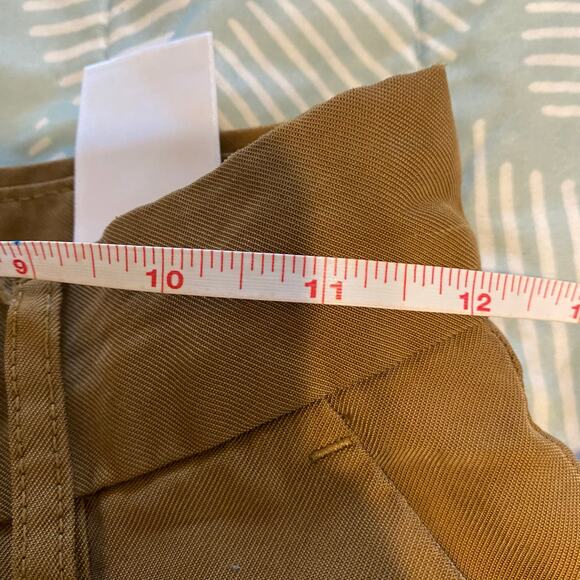 Banana Republic Camel Brown Wide Leg Trouser Pant Slacks Size 00 Quiet Luxury - Picture 7 of 9